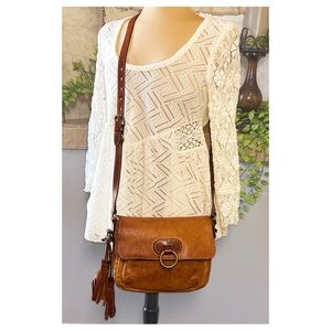 EUC Frye "Esther Ring" Leather Crossbody